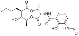 CAS#: 60504-95-2, N-[(3S,4R,7R,8R,9S)-4,9-Dimethyl-2,6-Dioxo-7-Butyl-8-Hydroxy-1,5-Dioxonane-3-Yl]-3-(Formylamino)-2-Hydroxybenzamide