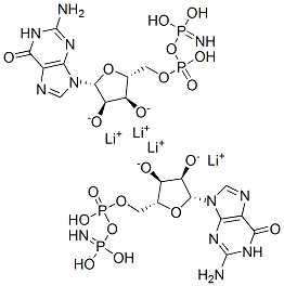 CAS 登录号：60522-21-6， 鸟苷 5'-(亚胺二磷酸酯)四锂盐