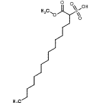 CAS 登录号：6053-49-2， 1-甲氧基-1-氧代-2-十六烷磺酸