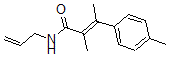CAS#: 60548-36-9, N-Allyl-alpha,beta,4-Trimethylcinnamamide