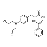 CAS 登录号：60557-40-6， N-苯甲酰基-4-[二(2-氯乙基)氨基]苯丙氨酸