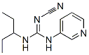 CAS 登录号：60560-01-2， 2-氰基-1-(1-乙基丙基)-3-(3-吡啶基)胍