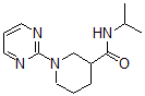 CAS 登录号：605624-20-2， N-(1-甲基乙基)-1-(2-嘧啶基)-3-哌啶甲酰胺