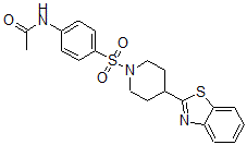 CAS 登录号：605628-24-8， N-[4-[[4-(苯并[d]噻唑-2-基)-哌啶-1-基]磺酰基]苯基]-乙酰胺