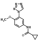CAS#: 606096-19-9, N-[4-Methoxy-3-(1H-tetrazol-1-yl)phenyl]cyclopropanecarboxamide