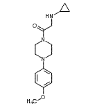 CAS 登录号：606096-38-2， 2-(环丙基氨基)-1-[4-(4-甲氧基苯基)-1-哌嗪基]乙酮