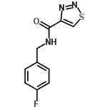 CAS#: 606102-00-5, N-(4-Fluorobenzyl)-1,2,3-thiadiazole-4-carboxamide