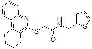 CAS 登录号：606108-57-0， 2-[(7,8,9,10-四氢-6-菲啶基)硫代]-N-(2-噻吩基甲基)-乙酰胺