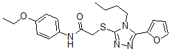 CAS#: 606111-33-5, 2-[[4-Butyl-5-(Furan-2-Yl)-4H-1,2,4-Triazol-3-Yl]Thio]-N-(4-Ethoxyphenyl)-Acetamide