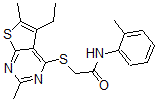 CAS#: 606113-45-5, 2-[(5-Ethyl-2,6-Dimethylthieno[2,3-d]Pyrimidin-4-Yl)Thio]-N-(2-Methylphenyl)-Acetamide