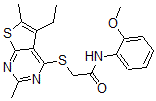 CAS#: 606113-61-5, 2-[(5-Ethyl-2,6-Dimethylthieno[2,3-d]Pyrimidin-4-Yl)Thio]-N-(2-Methoxyphenyl)-Acetamide