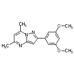 CAS#: 606116-51-2, 2-(3,5-Dimethoxyphenyl)-5,7-dimethylpyrazolo[1,5-a]pyrimidine