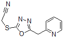 CAS#: 606117-19-5, [[5-(Pyridin-2-Ylmethyl)-1,3,4-Oxadiazol-2-Yl]Thio]-Acetonitrile