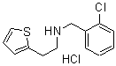 CAS#: 60612-23-9, N-[(2-Chlorophenyl)Methyl]-2-Thiopheneethanamine Hydrochloride (1:1)