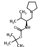 CAS#: 606124-94-1, 2-Methyl-2-propanyl [(2S)-3-methyl-1-(1-pyrrolidinyl)-2-butanyl]carbamate