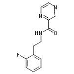 CAS 登录号：606132-09-6， N-[2-(2-氟苯基)乙基]-2-吡嗪甲酰胺