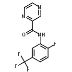 CAS 登录号：606132-13-2， N-[2-氟-5-(三氟甲基)苯基]-2-吡嗪甲酰胺