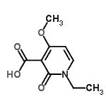 CAS 登录号：606492-98-2， 1-乙基-4-甲氧基-2-氧代-1,2-二氢-3-吡啶羧酸