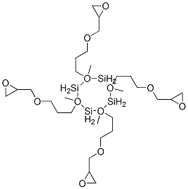 CAS 登录号：60665-85-2， 2,4,6,8-四甲基-2,4,6,8-四[3-(环氧乙烷基甲氧基)丙基]环四硅氧烷