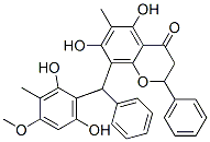CAS#: 60715-58-4, 8-[(2,6-Dihydroxy-4-Methoxy-3-Methylphenyl)Phenylmethyl]-2,3-Dihydro-5,7-Dihydroxy-6-Methyl-2-Phenyl-4H-1-Benzopyran-4-One