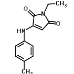 CAS 登录号：607692-38-6， 1-乙基-3-[(4-甲基苯基)氨基]-1H-吡咯-2,5-二酮