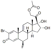 CAS#: 60864-73-5, 2-Bromo-6beta-Fluoro-16alpha,17,21-Trihydroxypregna-1,4,9(11)-Triene-3,20-Dione 21-Acetate
