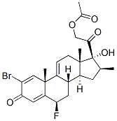 CAS#: 60864-76-8, 2-Bromo-6beta-Fluoro-17,21-Dihydroxy-16beta-Methylpregna-1,4,9(11)-Triene-3,20-Dione 21-Acetate
