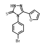 CAS 登录号：60870-40-8， 4-(4-溴苯基)-5-(2-呋喃基)-4H-1,2,4-三唑-3-硫醇