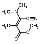 CAS 登录号：609347-56-0， 甲基(2E)-3-氰基-3-(二甲基氨基)-2-甲基丙烯酸酯