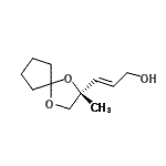 CAS#: 609842-67-3, (2E)-3-[(2R)-2-Methyl-1,4-dioxaspiro[4.4]non-2-yl]-2-propen-1-ol