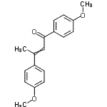 CAS 登录号：61000-04-2， 1,3-二(4-甲氧基苯基)-2-丁烯-1-酮