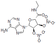 CAS 登录号：61014-07-1， 2',3'-二-O-硝基-(5'-N-乙基甲酰氨基)腺苷