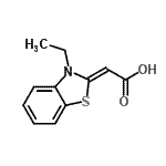 CAS#: 610316-03-5, (2Z)-(3-Ethyl-1,3-benzothiazol-2(3H)-ylidene)acetic acid