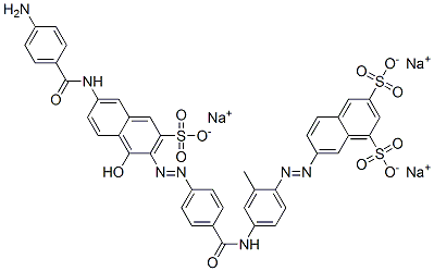 CAS 登录号：6104-56-9， 7-[[4-[[4-[[6-[(4-氨基苯甲酰)氨基]-1-羟基-3-磺酸基-2-萘基]偶氮]苯甲酰基]氨基]邻甲苯基]偶氮]萘-1,3-二磺酸三钠