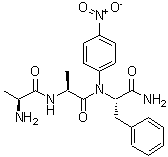 CAS 登录号：61043-41-2， L-丙氨酰-L-丙氨酰-N-(4-硝基苯基)-L-苯丙氨酰胺