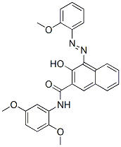 CAS 登录号：61050-21-3， N-(2,5-二甲氧基苯基)-3-羟基-4-[(2-甲氧基苯基)偶氮]-2-萘甲酰胺