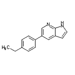 CAS#: 611205-41-5, 5-(4-Ethylphenyl)-1H-pyrrolo[2,3-b]pyridine