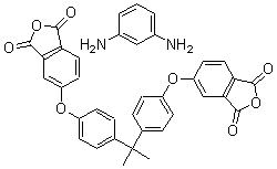 CAS#: 61128-46-9, 5,5-((1-Methylethylidene)Bis(4,1-Phenyleneoxy))Bis-1,3-Isobenzofurandione Polymer With 1,3-Benzenediamine