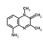 CAS 登录号：61149-76-6， 1,3-二甲基-2-亚甲基-1,2-二氢-5-喹喔啉胺