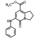 CAS#: 612065-18-6, Methyl 6-anilino-5-oxo-1,2,3,5-tetrahydro-8-indolizinecarboxylate