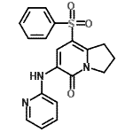 CAS 登录号：612065-29-9， 8-(苯磺酰基)-6-(2-吡啶基氨基)-2,3-二氢-5(1H)-吲哚嗪酮