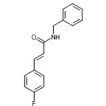 CAS 登录号：612095-66-6， (2E)-N-苄基-3-(4-氟苯基)丙烯酰胺