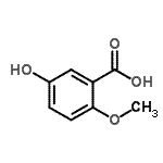 CAS#: 61227-25-6, 5-Hydroxy-2-Methoxy-Benzoic Acid
