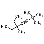 CAS 登录号：61228-00-0， (3-乙基-3-甲基-1-戊炔-1-基)(三甲基)硅烷