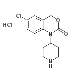 CAS#: 612545-94-5, 6-Chloro-1-(4-piperidinyl)-1,4-dihydro-2H-3,1-benzoxazin-2-one hydrochloride (1:1)