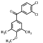 CAS 登录号：61259-86-7， (3,4-二氯苯基)(4-甲氧基-3,5-二甲基苯基)甲酮