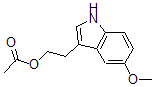 CAS 登录号：6127-51-1， 5-甲氧基-1H-吲哚-3-乙醇 3-乙酸酯