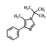 CAS 登录号：61278-76-0， 5-甲基-1-(2-甲基-2-丙基)-4-苯基-1H-咪唑