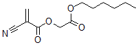 CAS 登录号：61434-04-6， 己氧羰基甲基 2-氰基丙烯酸酯