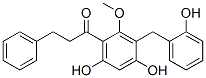 CAS#: 61463-03-4, 1-(4,6-Dihydroxy-3-((2-hydroxyphenyl)methyl)-2-methoxyphenyl)-3-phenyl-1-propanone